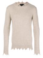 Overcome Distressed Jumper - Nude & Neutrals