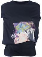 Maison Margiela Printed Cut Out Detail Top