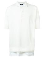 Raf Simons - Layered Polo Shirt - Men - Cotton/linen/flax - L, White, Cotton/linen/flax