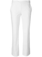 Theory Tailored Trousers, Women's, Size: 4, White, Cotton/polyamide/polyester/spandex/elastane