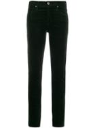 Ag Jeans Farrah Velvet Skinny Jeans - Green