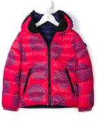 Ai Riders On The Storm Kids Masked Padded Jacket, Kids Unisex, Size: 8 Yrs, Pink/purple, Feather Down/nylon