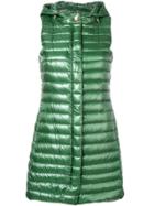 Herno Hooded Zipped Gilet - Green