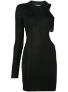 Beau Souci - Fitted Cut-out Dress - Women - Viscose - M, Black, Viscose