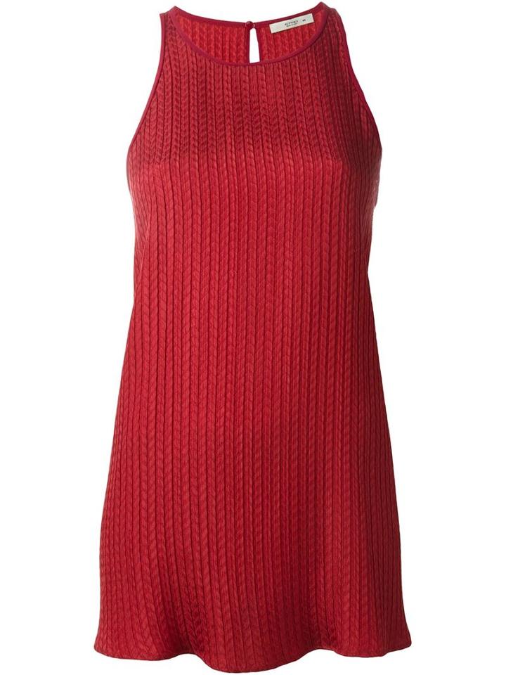 Etro Flared Tank Top, Women's, Size: 44, Red, Silk