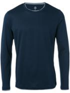 Eleventy - Crew Neck Sweatshirt - Men - Cotton - S, Blue, Cotton