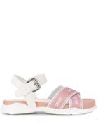 Liu Jo Crossover Strap Sandals - Pink