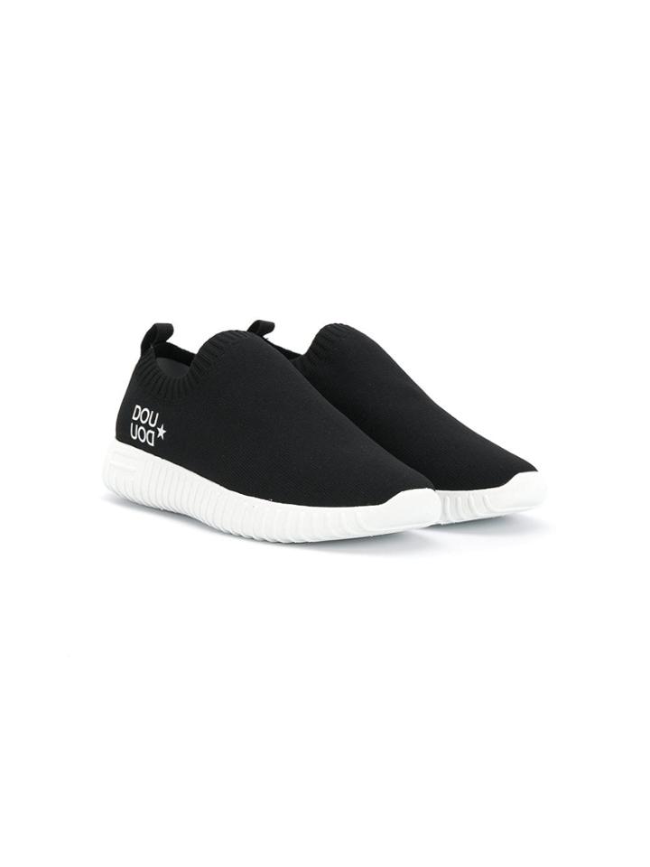 Douuod Kids Slip-on Sneakers - Black