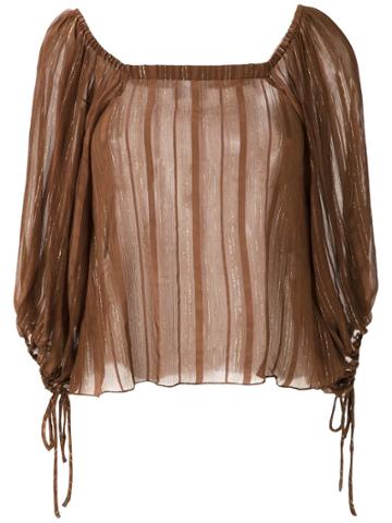 Cruise Verena Lurex Blouse - Brown