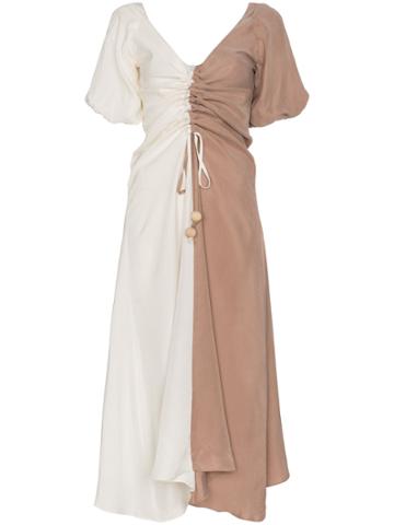 Paper London Bi-colour Sisi Dress - Nude & Neutrals
