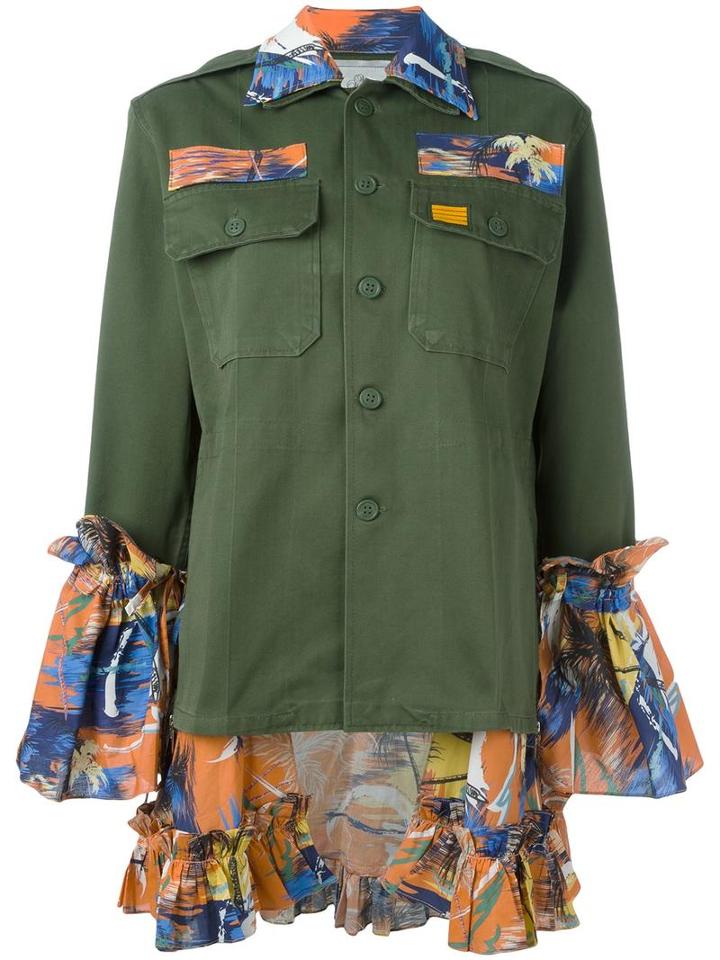 Night Market Attach Jacket, Women's, Green, Cotton