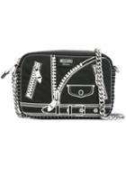 Moschino Trompe-l'oeil Shoulder Bag, Women's, Black