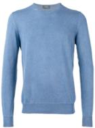 Barba - Longsleeve Sweater - Men - Cotton - 54, Blue, Cotton