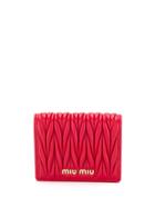 Miu Miu Quilted Wallet - Red