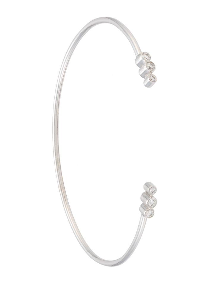 Sauer Pulseira Constellation Mini Em Ouro Branco E Diamante - Silver