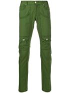 Jean Paul Gaultier Pre-owned 1990s Low Rise Slim-fit Trousers - Green