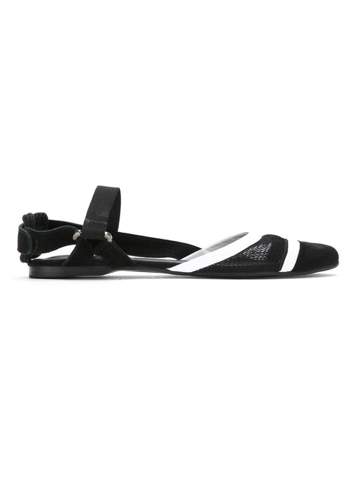 Mara Mac Leather Ballerinas - Black