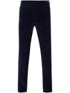Pt01 Corduroy Slim Fit Trousers, Men's, Size: 54, Blue, Cotton/spandex/elastane