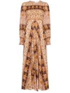 Zimmermann Suraya Elephant-paisley Maxi Dress - Brown