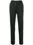 Theory Houndstooth Tapered Trousers - Grey