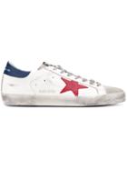Golden Goose Deluxe Brand Superstar Sneakers - White Leather - Red