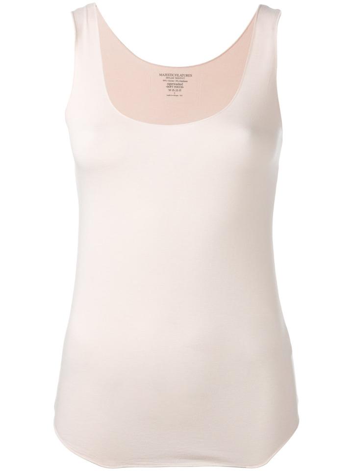 Majestic Filatures Fitted Tank Top, Women's, Size: Iv, Pink/purple, Viscose/spandex/elastane
