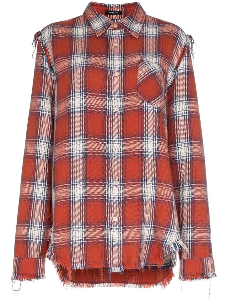 R13 Mosshart Checked Shirt - Red