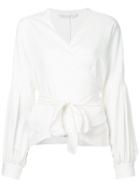 Ginger & Smart Morph Wrap Blouse - White