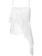 Philosophy Di Lorenzo Serafini Lace Ruffle Vest Top - Neutrals