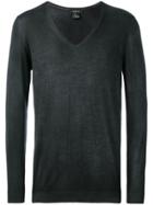 Avant Toi V-neck Pullover - Black