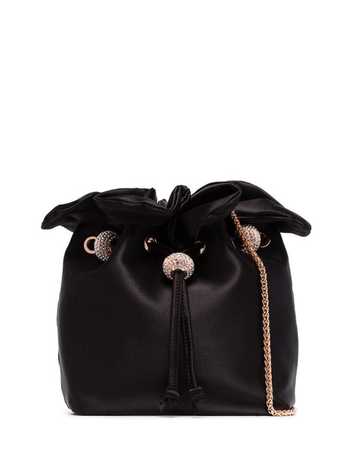 Sophia Webster Gracie Satin Shoulder Bag - Black