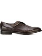 Alberto Fasciani Monk Strap Shoes, Men's, Size: 44, Brown, Calf Leather