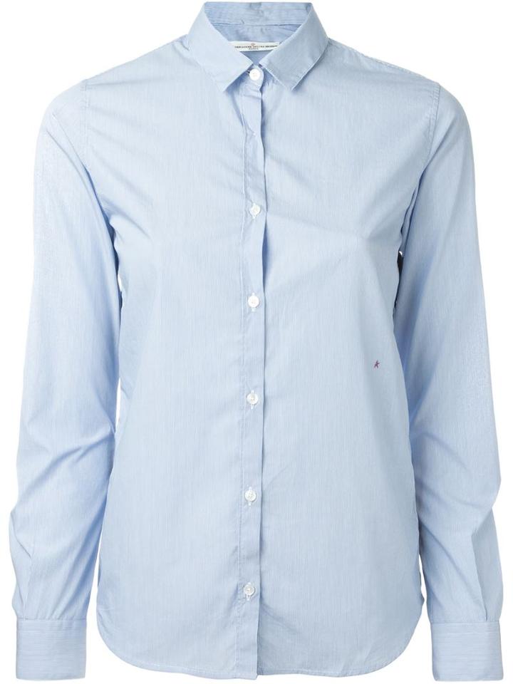 Golden Goose Deluxe Brand Striped Shirt, Women's, Size: Xs, Blue, Cotton