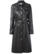 Mm6 Maison Margiela 'levi' Trench Coat, Women's, Size: 44, Green, Polyester/polyurethane/viscose