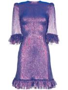 The Vampire's Wife Metallic Mini Frill Dress