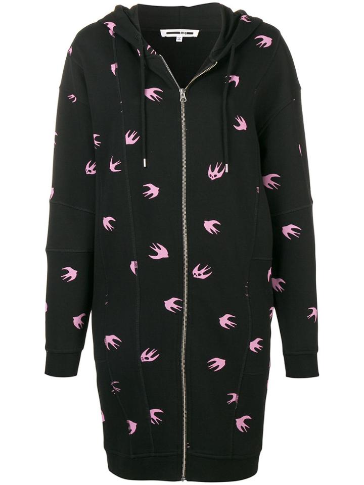 Mcq Alexander Mcqueen Mini Swallow Long Cardigan - Black