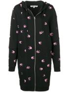 Mcq Alexander Mcqueen Mini Swallow Long Cardigan - Black