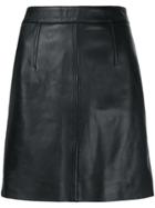 Nobody Denim Classic Leather Skirt Blk Leather - Black