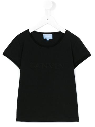 Lanvin Petite - Embellished T-shirt - Kids - Cotton/spandex/elastane - 12 Yrs, Girl's, Black