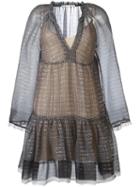 Stella Mccartney Circle Star Mini Dress, Women's, Size: 42, Black, Silk/polyester