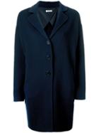 P.a.r.o.s.h. Button-up Coat, Women's, Size: Xs, Blue, Wool