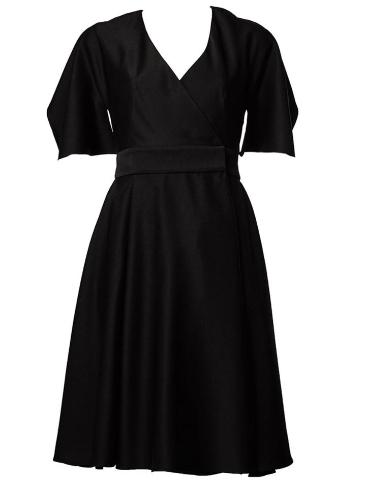 Alexander Mcqueen Cut Out Back Dress - Black