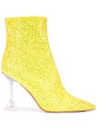 Amina Muaddi Giorgia Ankle Boots - Yellow