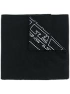 Ea7 Emporio Armani Plain Scarf - Black