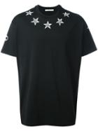 Givenchy Columbian-fit Star Print T-shirt, Men's, Size: Xxs, Black, Cotton