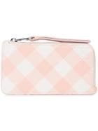 Loewe Gingham Cardholder - Pink & Purple