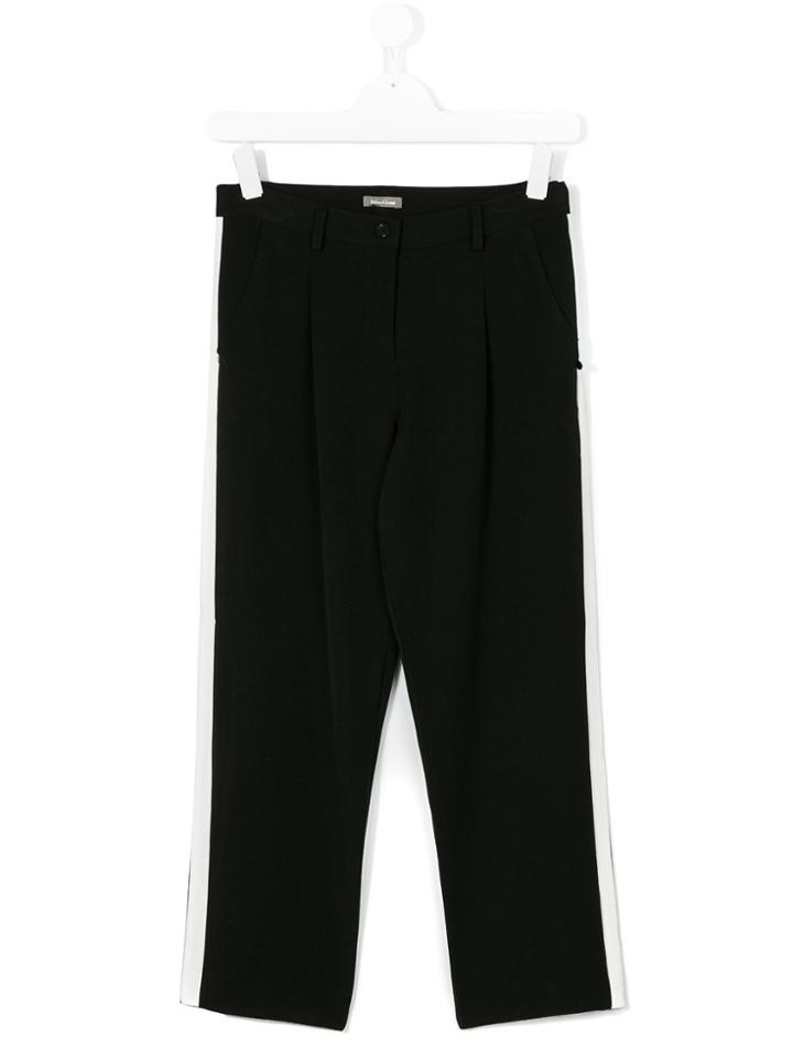 Miss Grant Kids Striped Trousers - Black