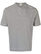 Massimo Alba Micro Striped T-shirt - Black