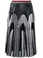Aviù Pleated Skirt, Women's, Size: 42, Black, Polyester/polyurethane/spandex/elastane