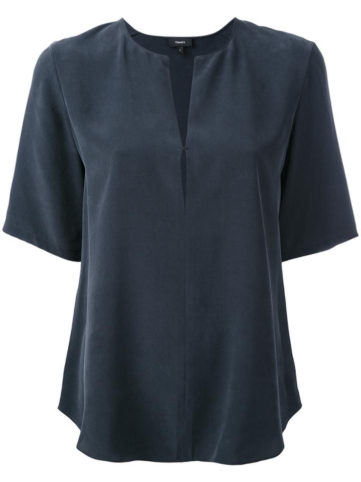 Theory Open Neck T-shirt - Grey